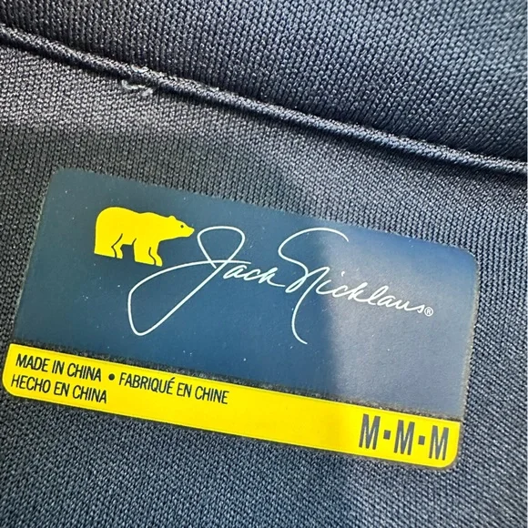 Jack Nicklaus 1/4 Zip Long Sleeve Golf Pullover Size Medium Blue - Picture 7 of 9